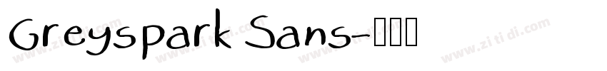 Greyspark Sans字体转换